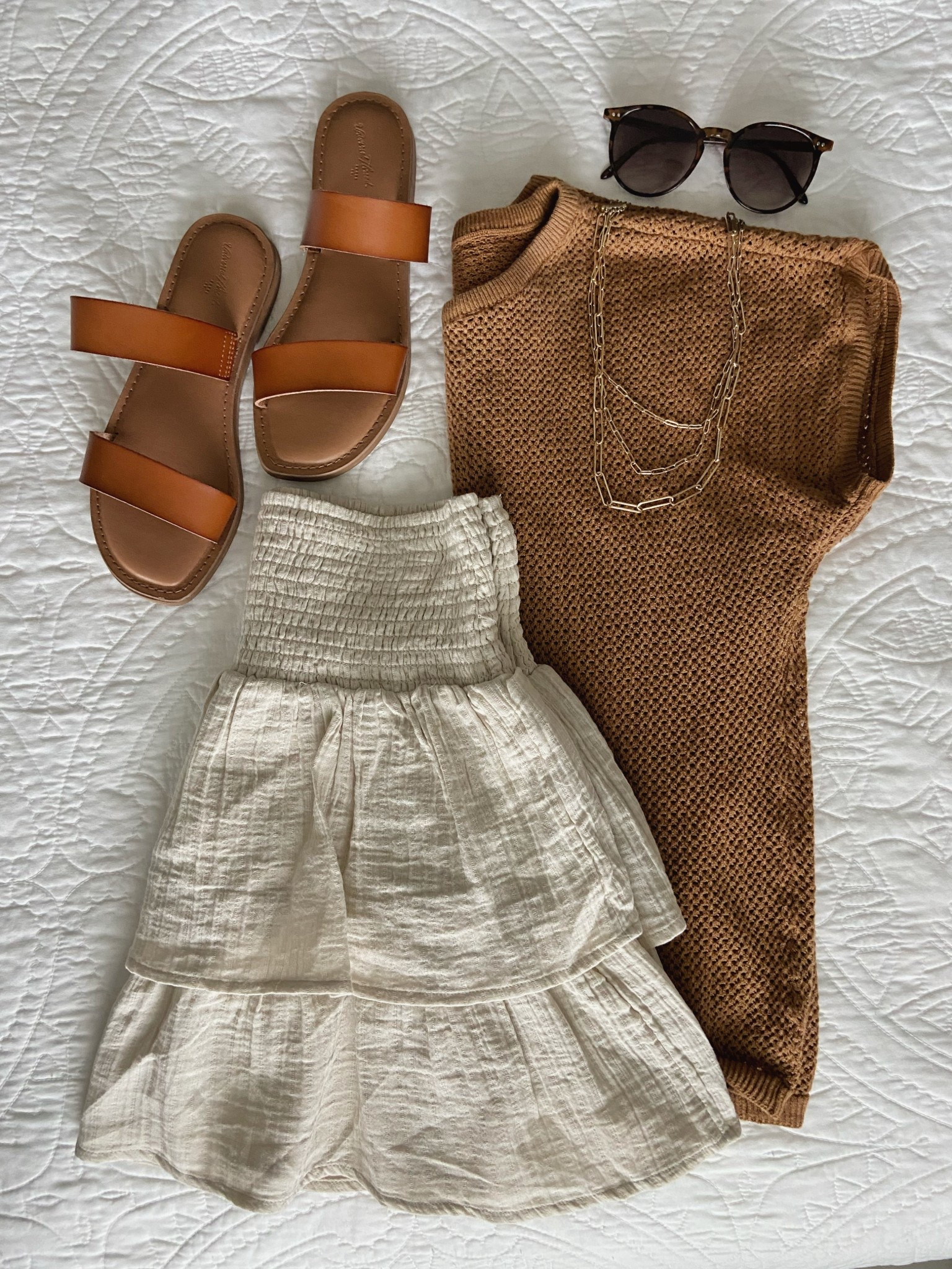 Summer outfit; cotton gauze skirt with sweater-crochet knit shirt (organic cotton + linen)

#LTKSummerEdit 

#LTKFindsUnder50 #LTKStyleTip