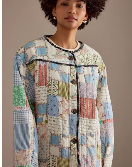 Patchwork jacket 🩷

#LTKfindsunder100 #LTKtravel #LTKworkwear