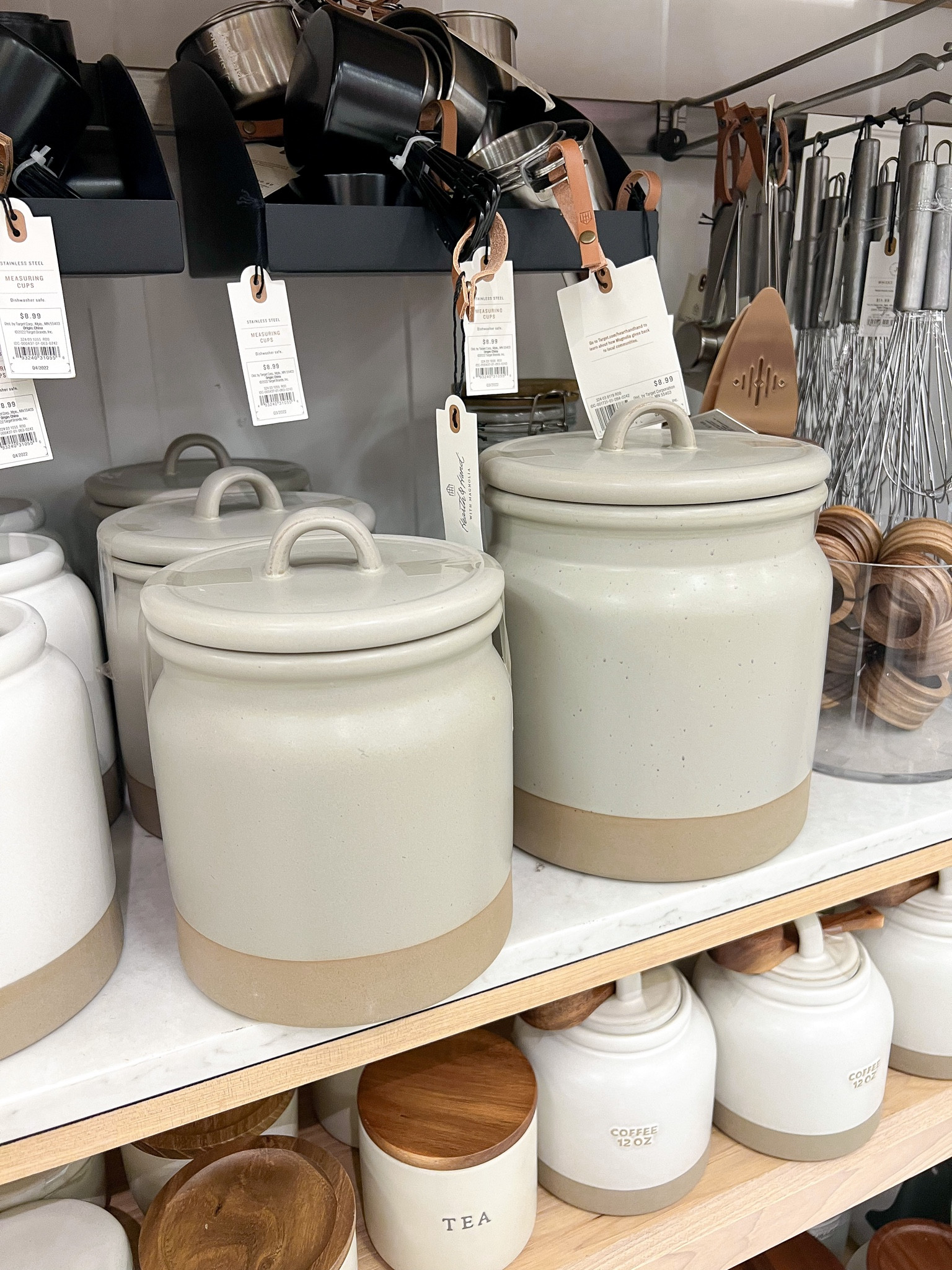 Stoneware Utensil Holder Cream - … curated on LTK