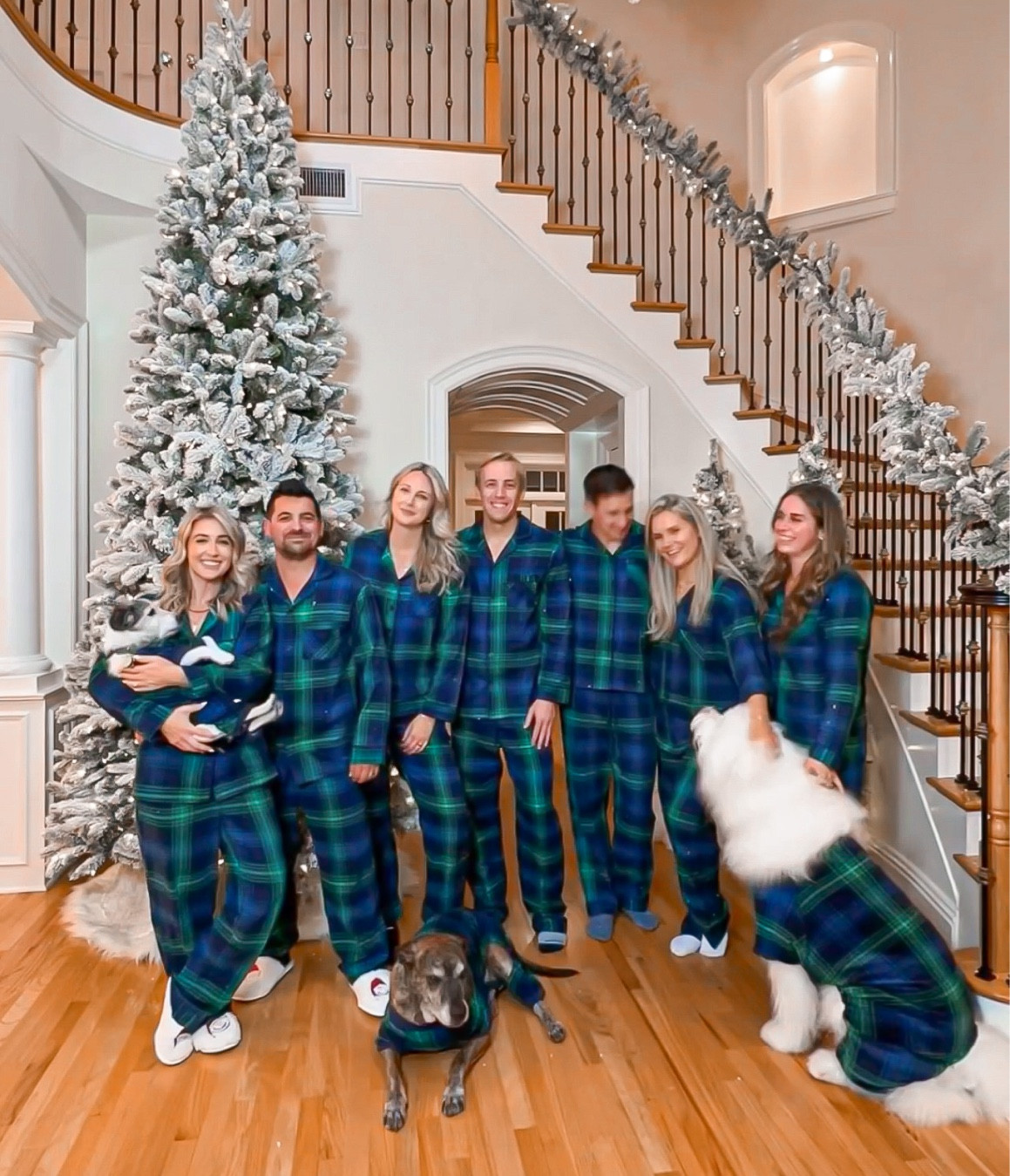 Holiday Christmas home decor
12’ flocked Christmas tree
King flock garland 
Santa smiley slippers size s
matching pajama set 
Target pjs 
I’m wearing size xs 
Ozzy size XL
Hendrix size L

#laurabeverlin #Christmas #targethome
#targetstyle #pjs
Zeppelin S
