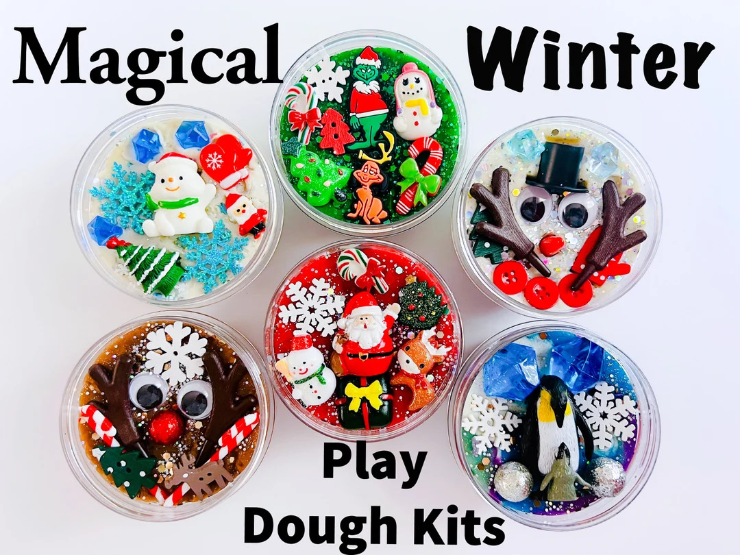 Christmas Play Dough Kit Playdough Kit Play Dough Kit - Etsy | Etsy (US)
