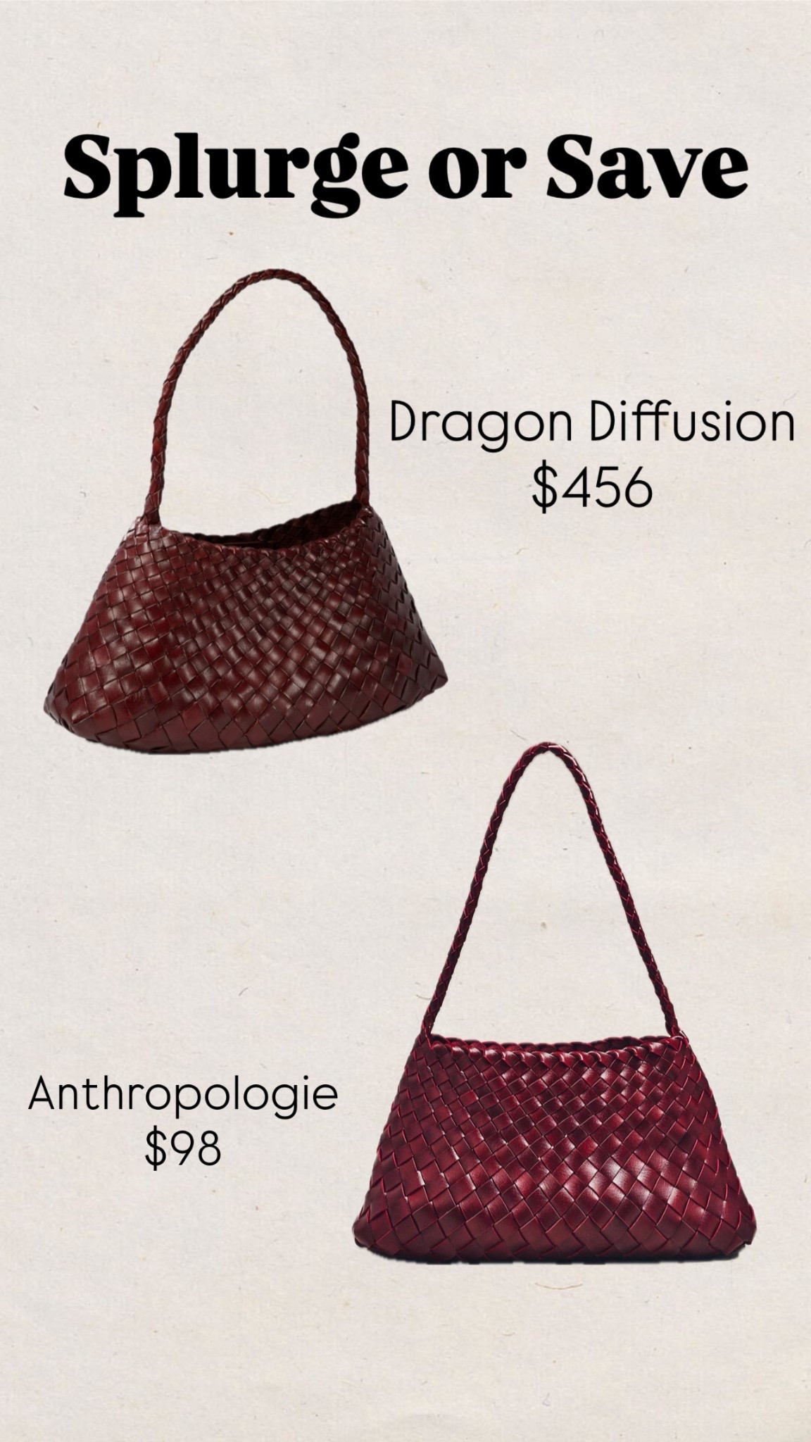 Dragon diffusion leather bag
Fall style
Look for less
Splurge or save
Anthropologie 
Woven leather bag 

#LTKFindsUnder100 #LTKItBag
