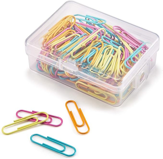 Paper Clips 28mm Assorted Color Paperclips for Office Premium Clips for Paperwork Paper Clips Sma... | Amazon (US)