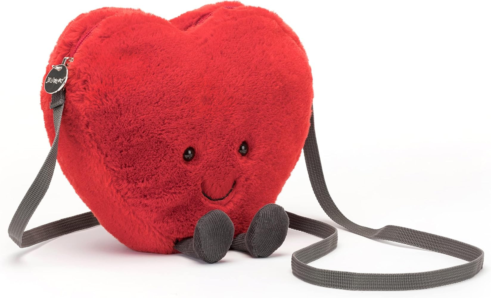 Jellycat Amuseable Heart Plush Bag Crossbody Purse with Zip Top | Valentine's Day Gifts for Kids,... | Amazon (US)