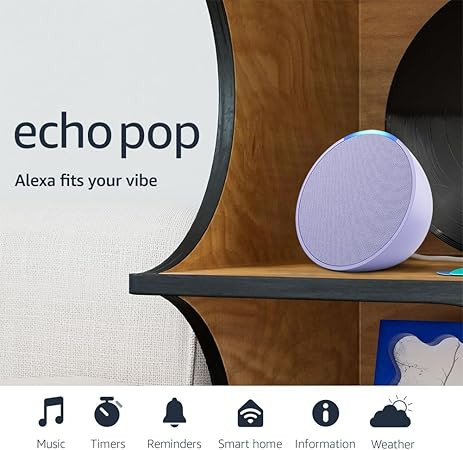 Amazon Echo Pop (newest model), Our smallest speaker with Alexa+ Early Access, Fits in any room, ... | Amazon (US)
