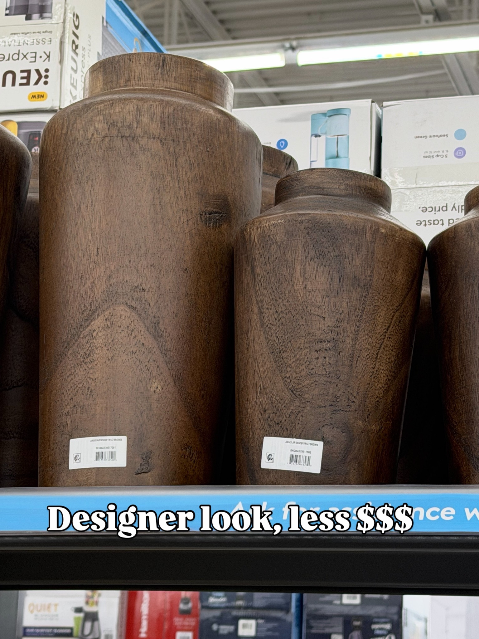 Wow Walmart dropped these new large wood vases, so good! Looks like Target lol! #walmarthome

#LTKHome