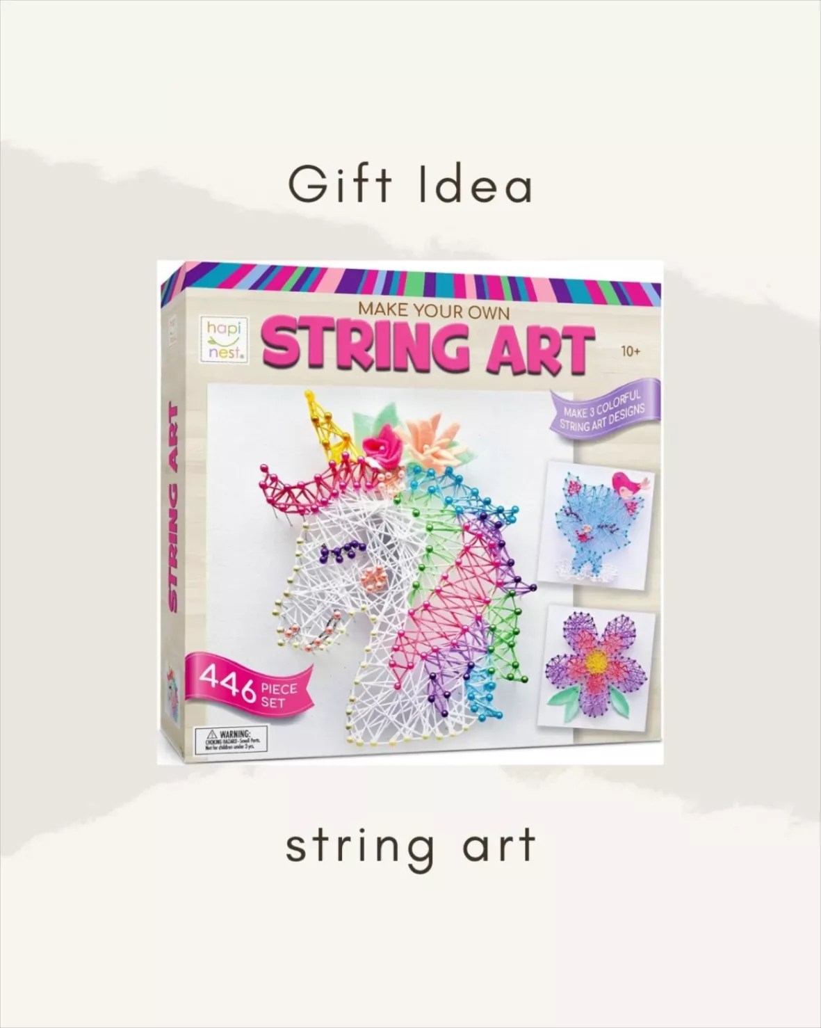 Hapinest String Art Craft Kit Gifts for Tween Girls Ages 10 11 12 Years Old  and Up