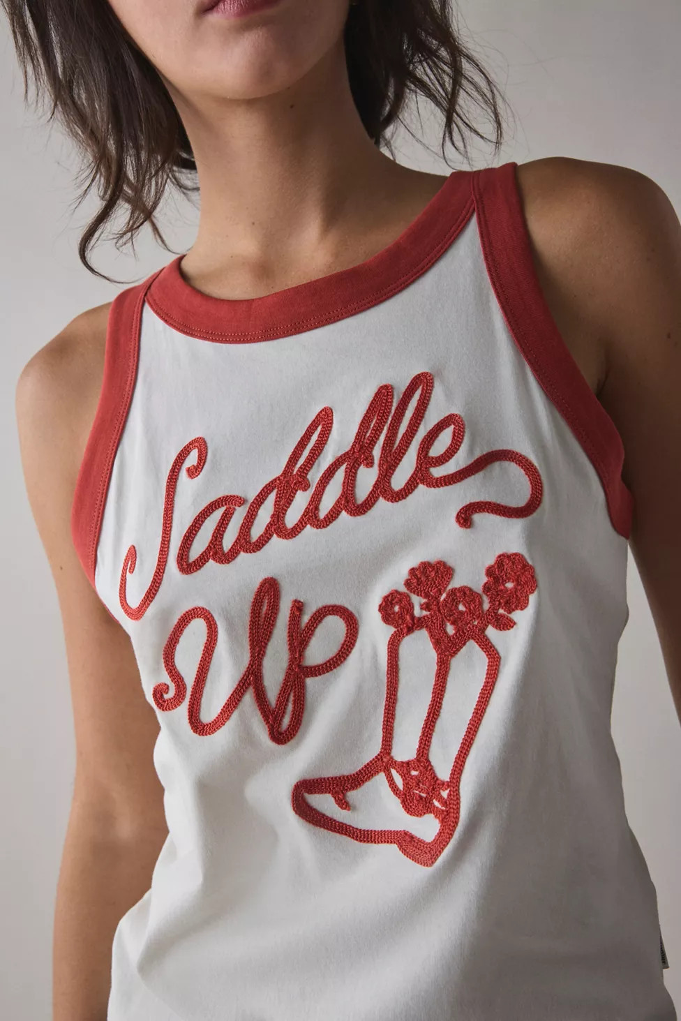 Wrangler Saddle Up Graphic Ringer Tank Top | Urban Outfitters (US and RoW)