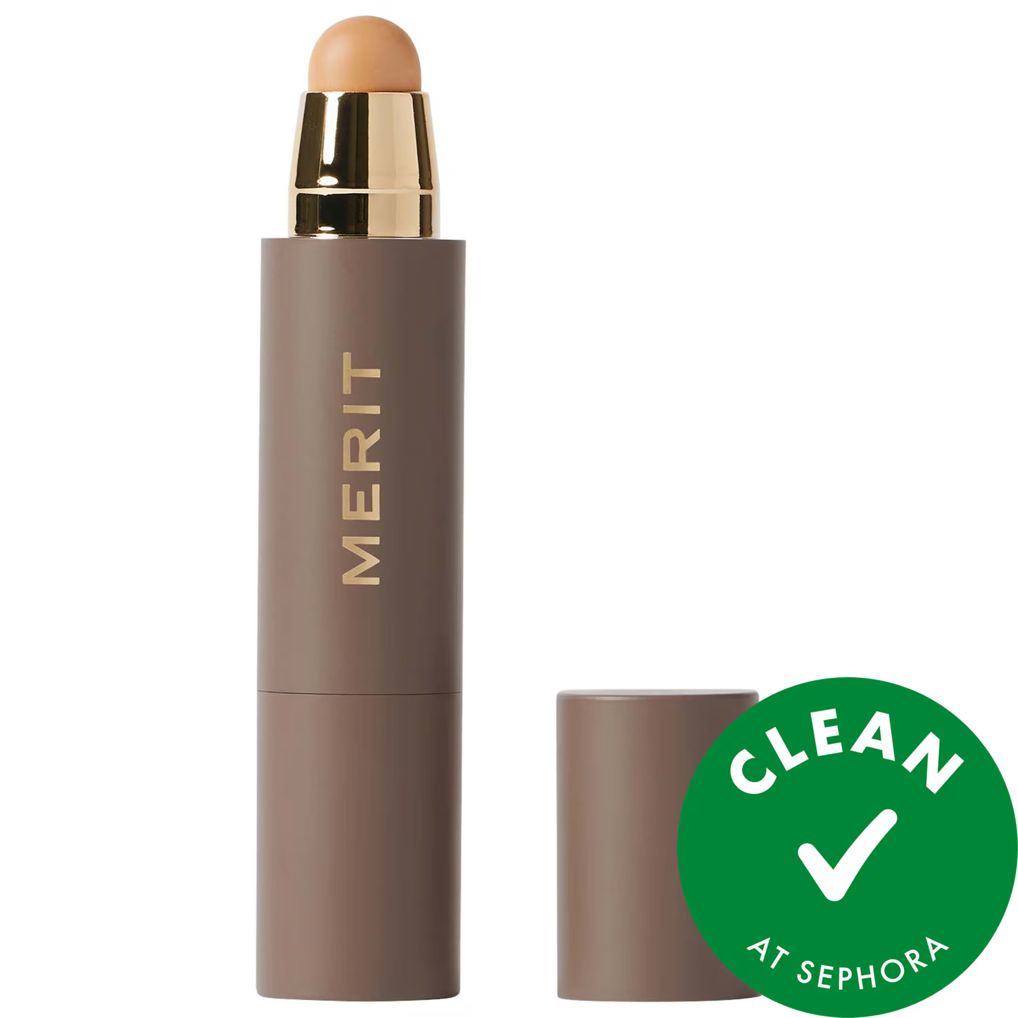 MERIT The Minimalist Perfecting Complexion Foundation and Concealer Stick Ochre 0.23 oz / 6.5 g | Sephora (US)