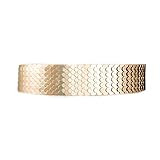 Two 12 Fashion Women's Scaled Texturized Metallic Belt, Rose Gold | Amazon (US)