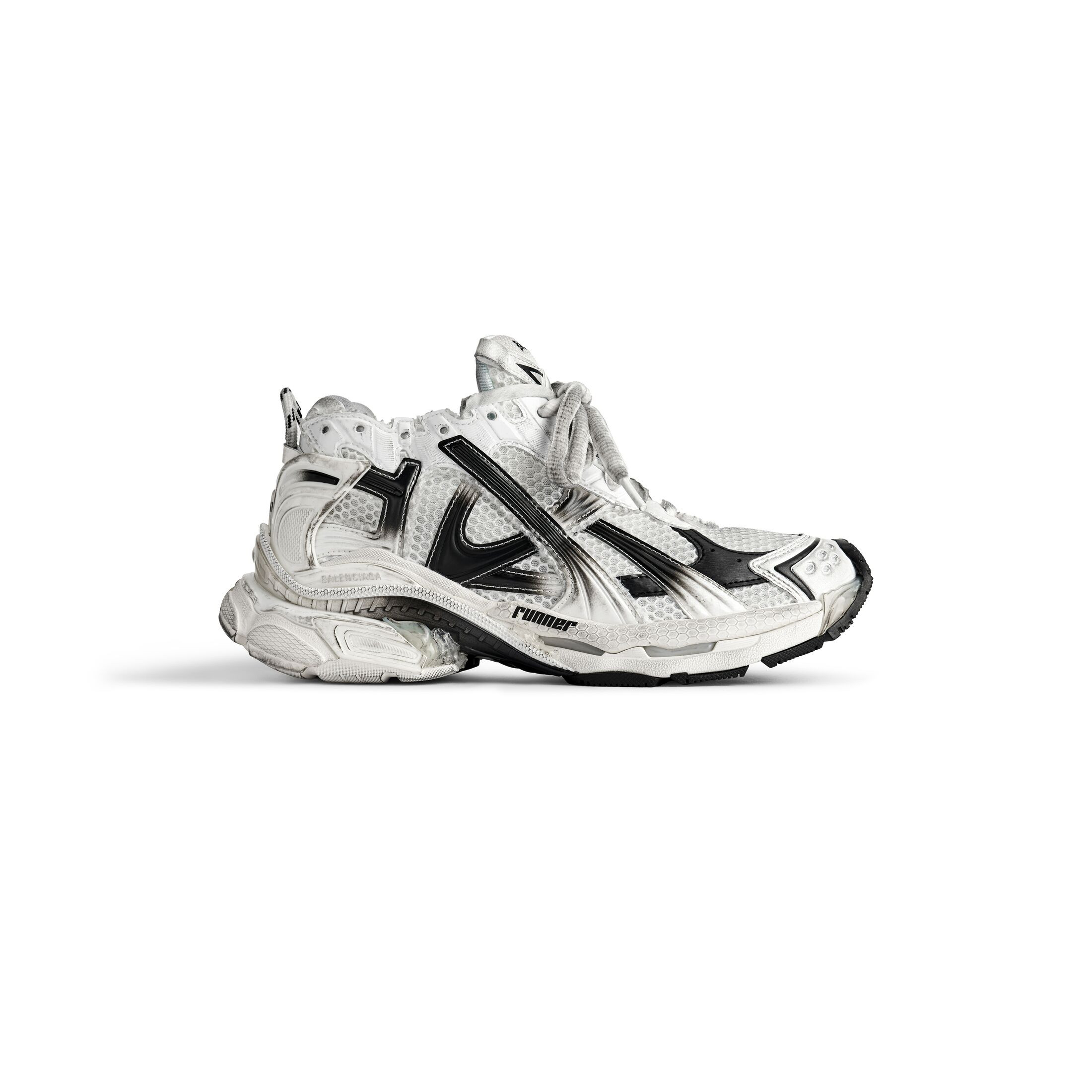 Men's Runner Gradient Sneaker  in White/black | Balenciaga US | Balenciaga