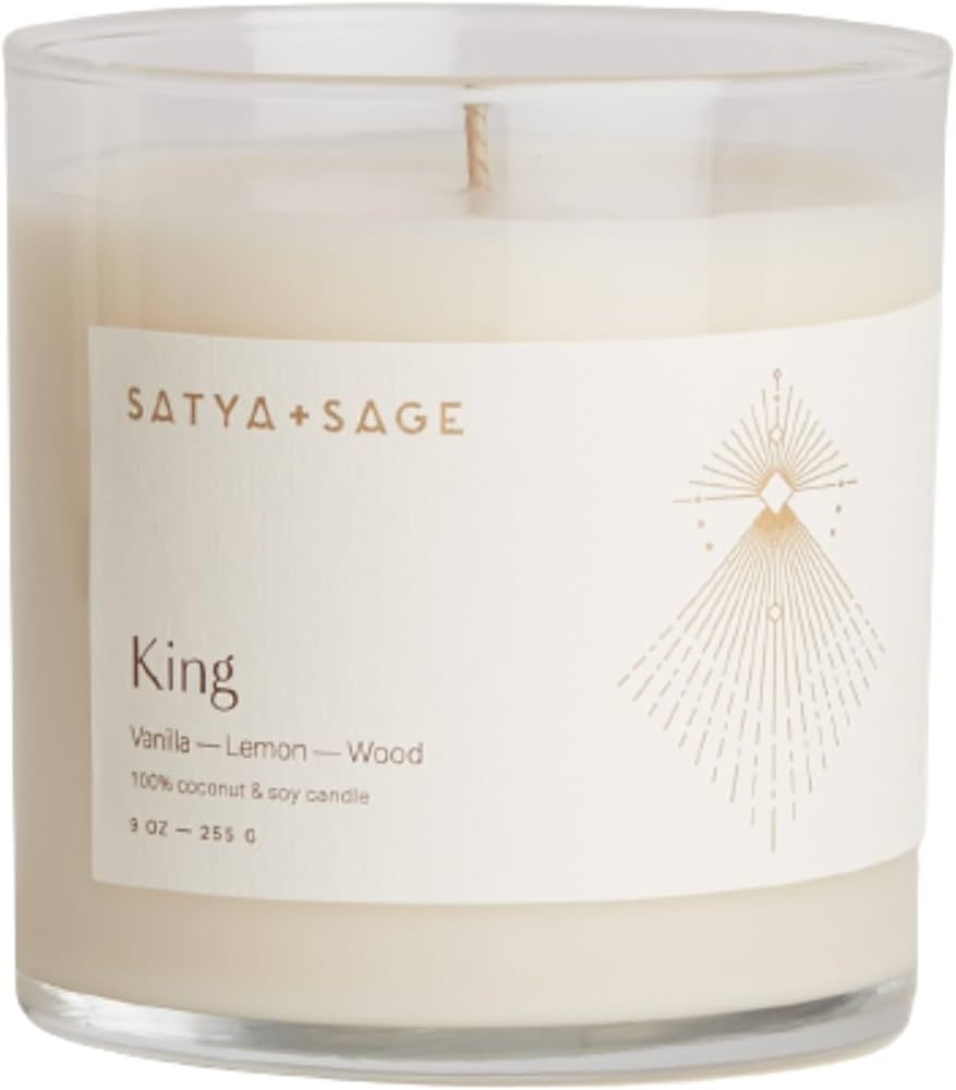 Luxury Aesthetic Scented Candle (King, 9oz – Vetiver, Citrus, 50 Hours) | All Natural, Non-Toxi... | Amazon (US)