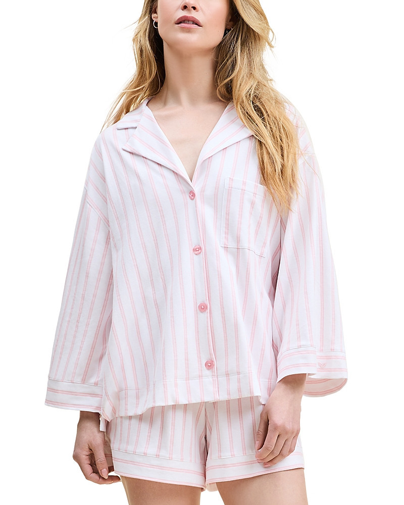 Petite Plume Olivia Striped Short Pajama Set | Bloomingdale's (US)