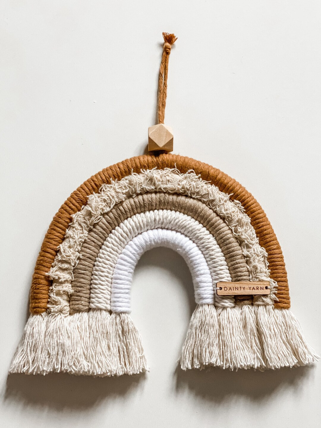 Neutral Macrame Rainbow Wall Hanging, Large Neutral Rainbow wall hanging, Nursery decor, Home dec... | Etsy (UK)