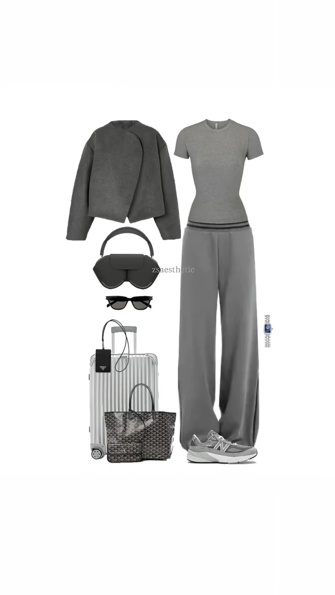 Airport inspo 
Airport outfit 
Grey outfit 
Casual refined outfit 
Flight outfit 
Travel outfit 
