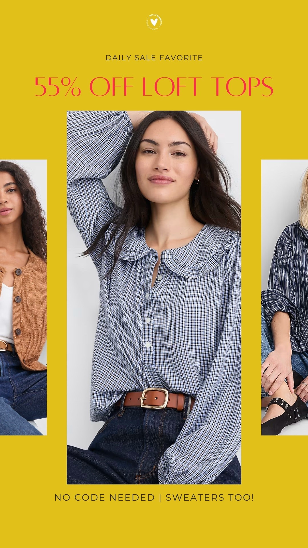 RUNNN to LOFT!! 🏃‍♀️ 55% off tops + sweaters with NO CODE NEEDED 🙌 Such a good time to grab a few cute pieces for fall! 🍂🤎

#LTKootd #LTKSeasonal #LTKSaleAlert