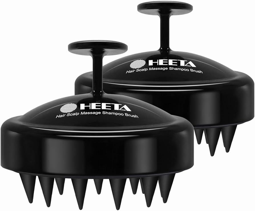 HEETA 2 Pack Hair Scalp Massager Shampoo Brush for Hair Growth, Hair Scalp Scrubber with Soft Sil... | Amazon (US)