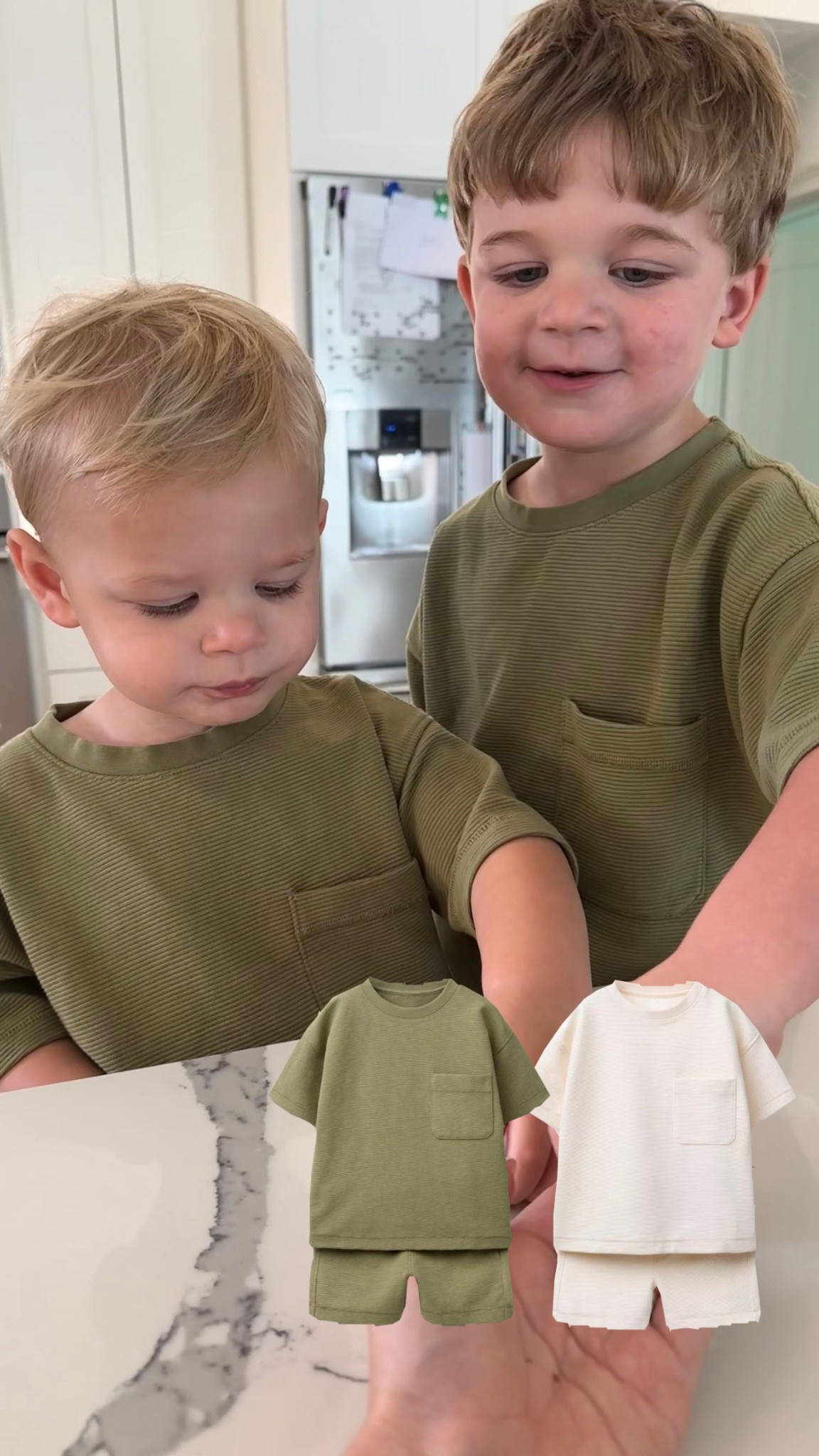 Matching outfits for the boys 🤍 
