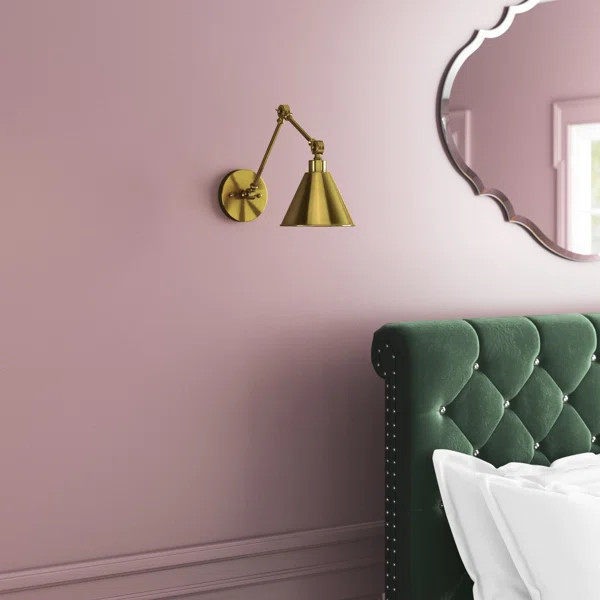 Skylar 1 - Light Plug-In Gold Swing Arm | Wayfair North America