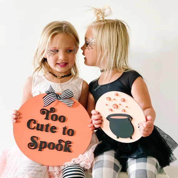 Halloween decor Too cute to spook halloween sign holiday | Etsy | Etsy (US)