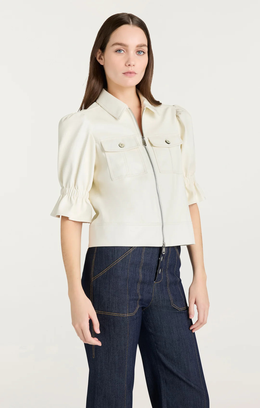 Lite Vegan Leather Holly Jacket | Cinq à Sept