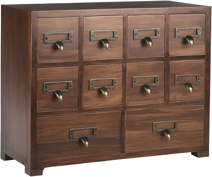 Traditional Solid Wood Small Chinese Medicine Cabinet Vintage Great Storage Apothecary Drawer Her... | Amazon (US)