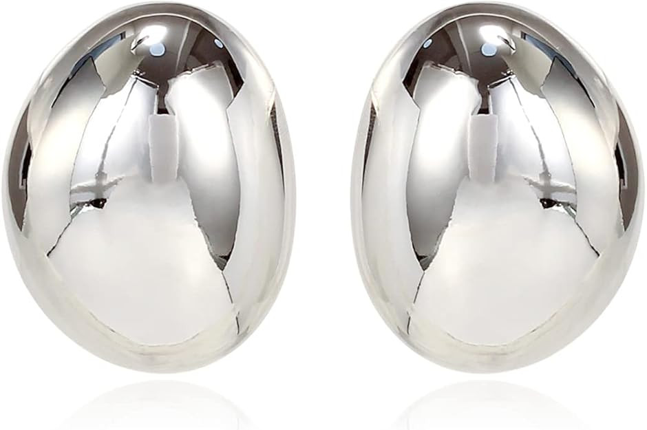 KELMALL 14K Gold Hoop Earrings for Women, Hypoallergenic Chunky Teardrop Round Non Tarnish Drop S... | Amazon (US)