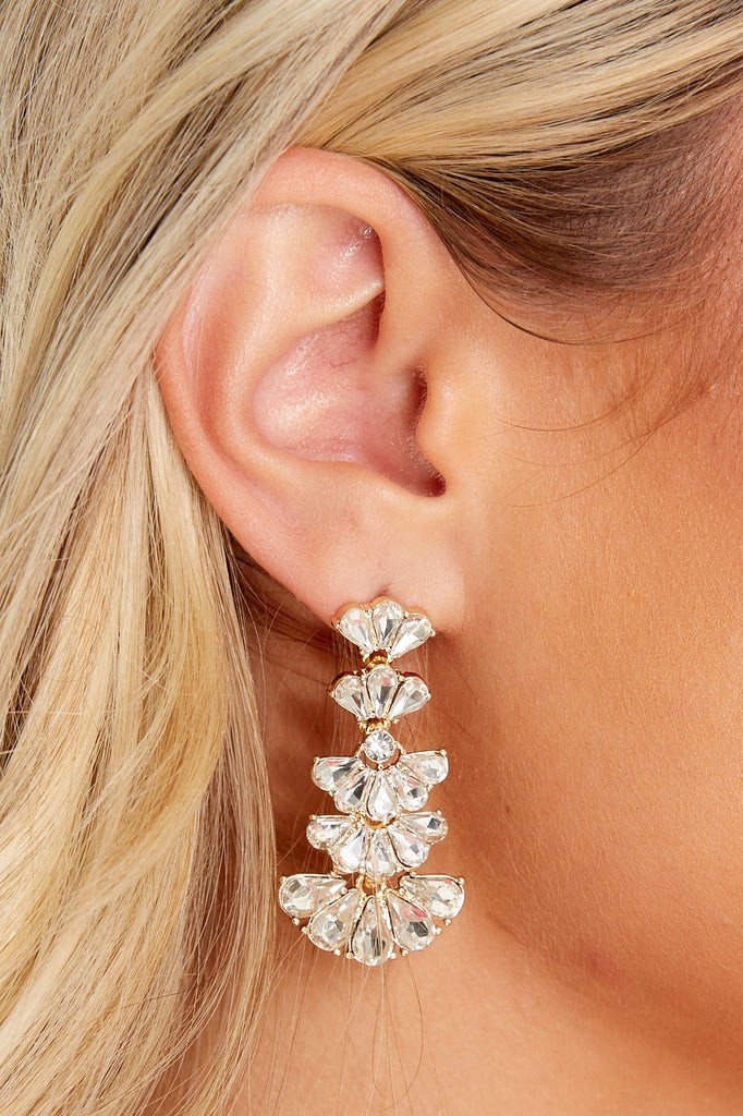 Pretty Impressive Gold Earrings | Red Dress 