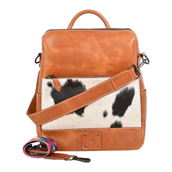 STS Ranchwear Cowhide Basic Bliss Backpack Purse Tan/Multi | Scheels