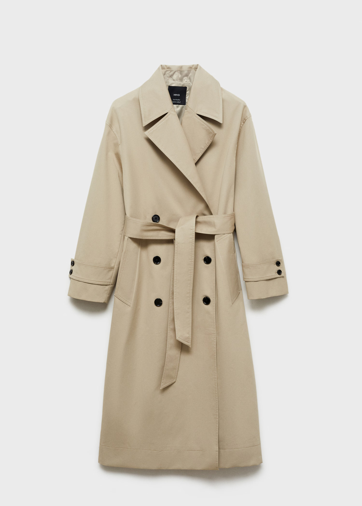 Long oversized double-breasted trench coat - Women | MANGO USA | Mango (US/MX/AU)