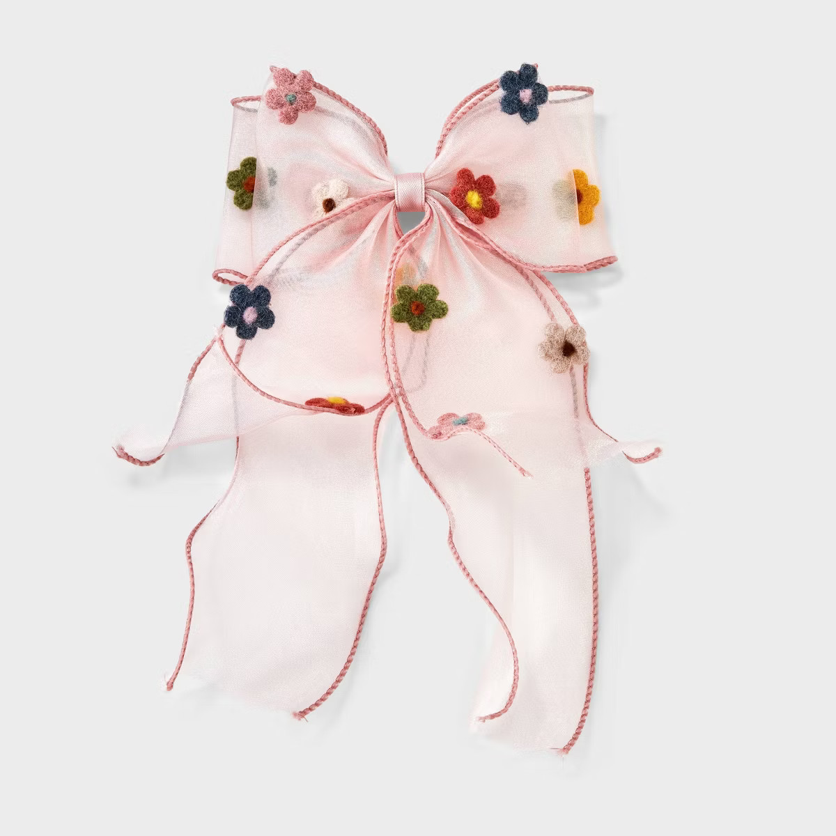 Flower Bow Hair Clip - Wild Fable™ Pink | Target