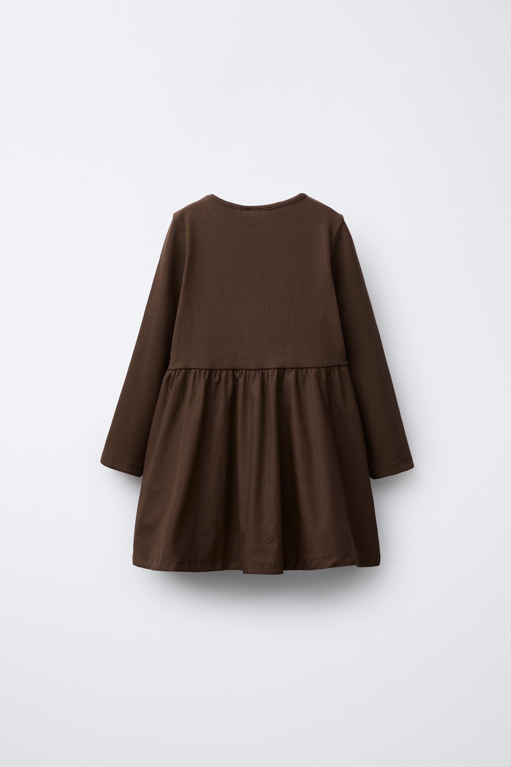 CONTRASTING RIBBON DRESS | Zara US