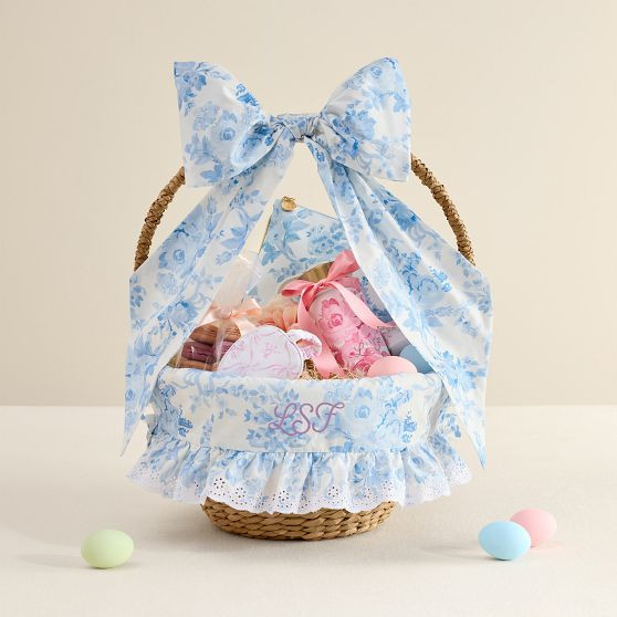 LoveShackFancy Damask Easter Liner & Bow | Pottery Barn Teen