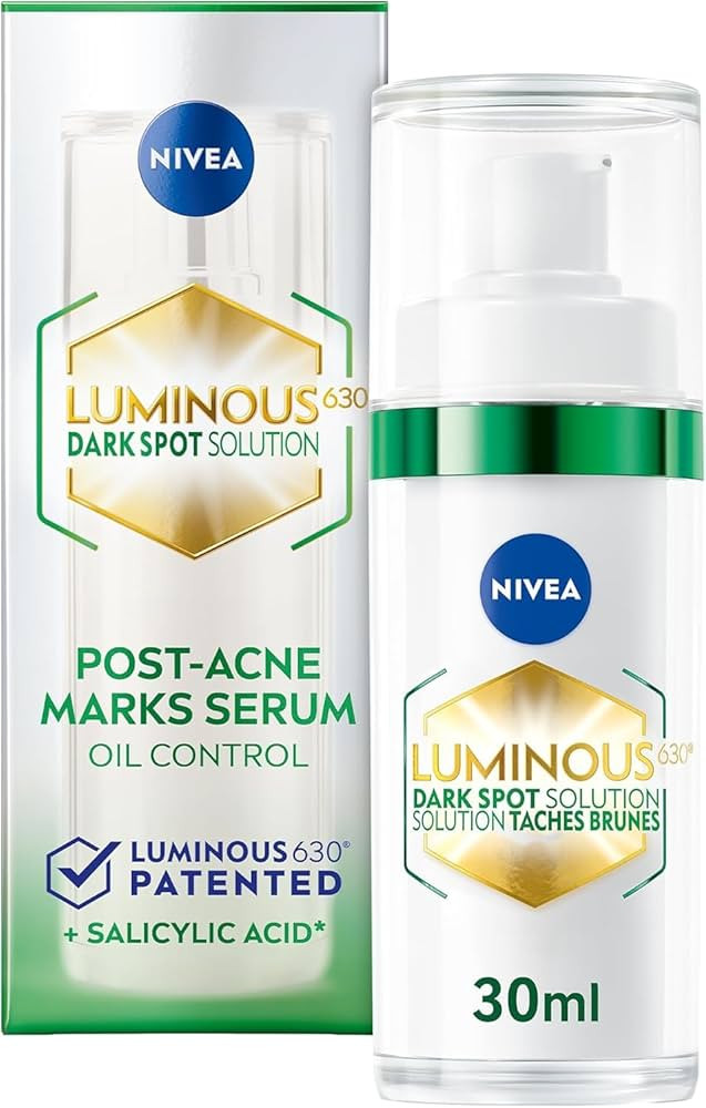NIVEA LUMINOUS630 Dark Spot Solution Post-Acne Marks Face Serum for Combination and Oily Skin, Da... | Amazon (CA)