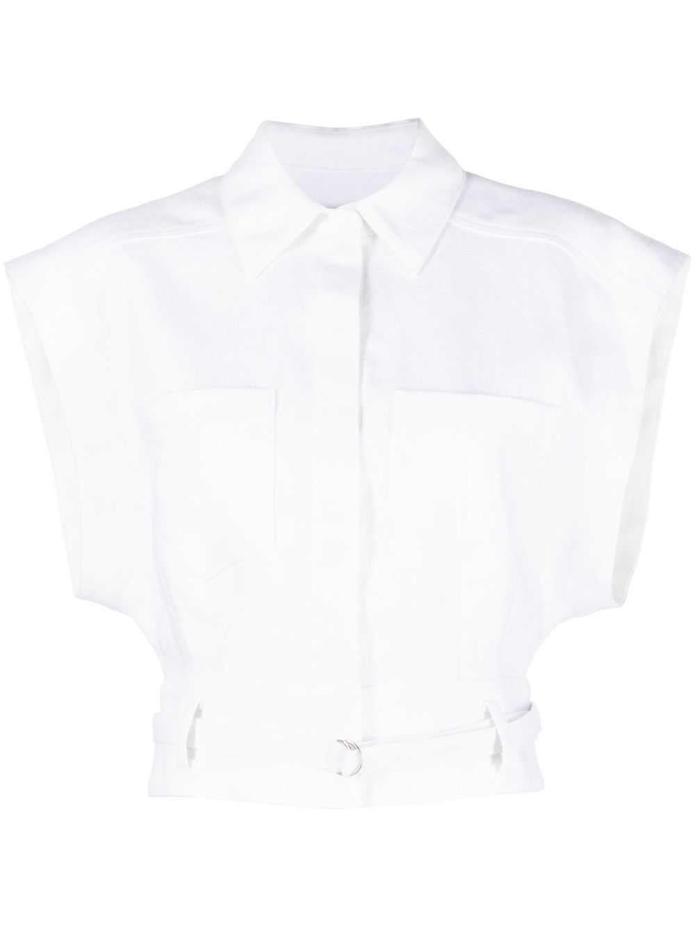 IRO Saima Cropped Shirt - Farfetch | Farfetch Global