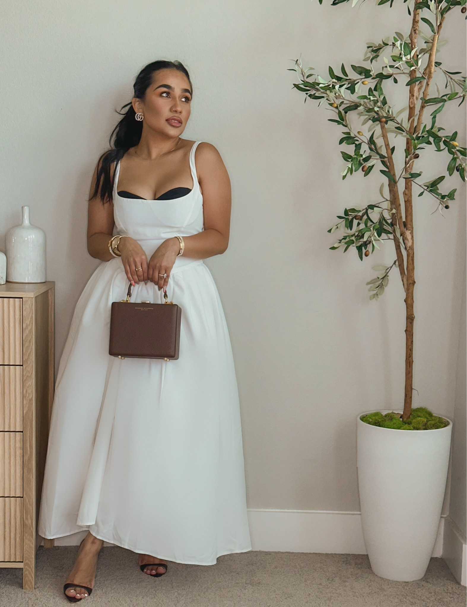 #whitedress ALERT!! 
Some stunning affordable options for all occasions. 
Earring are an alternative but still pretty

#LTKParties #LTKStyleTip #LTKWedding