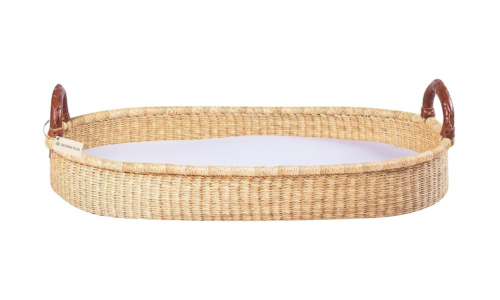 Design Dua Baby Changing Basket with Pad Liner & Sheet for Changing Table, Luxury Waterproof Diap... | Amazon (US)