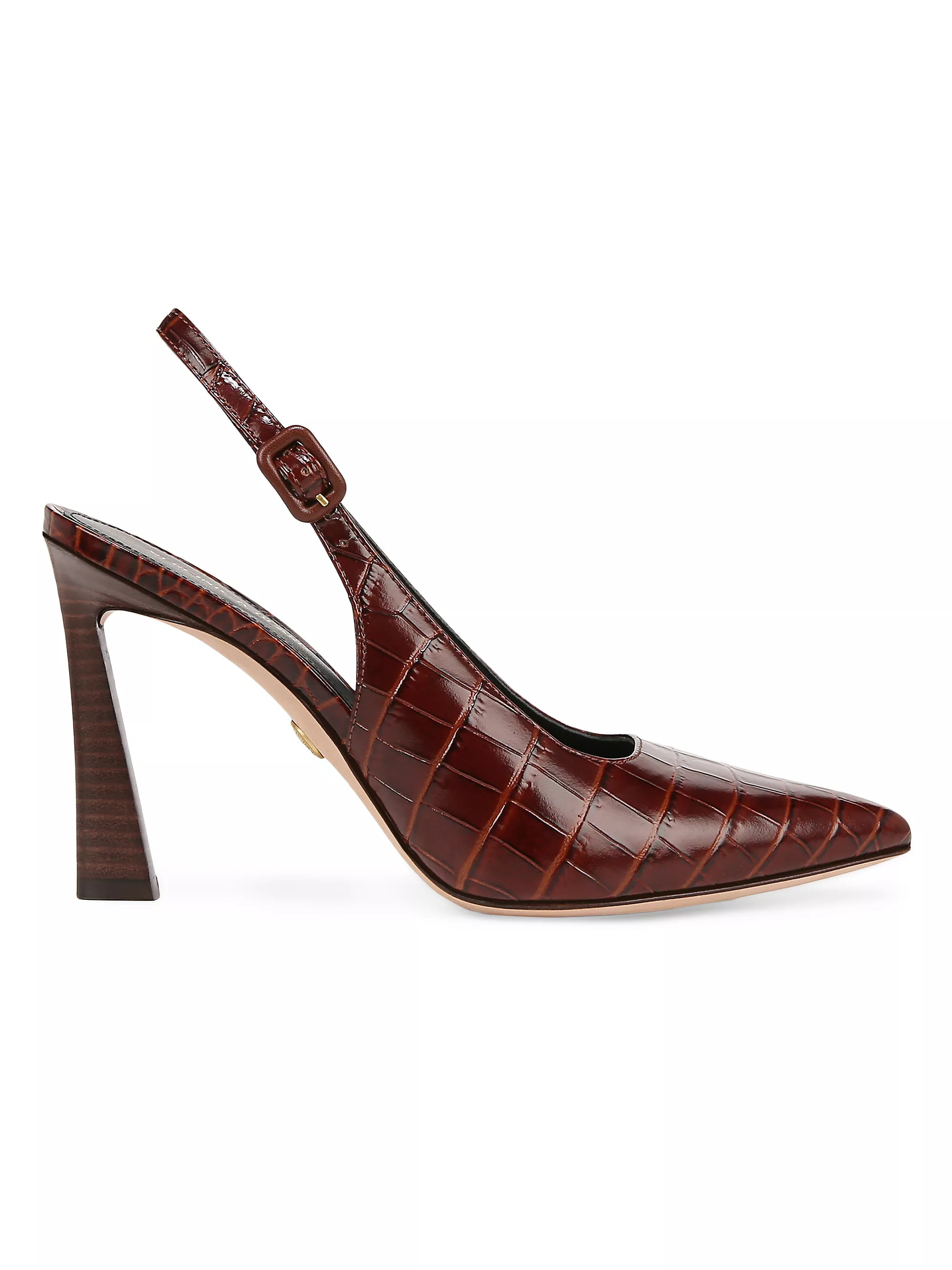 Shop Veronica Beard Callie 95MM Leather Slingback Pumps | Saks Fifth Avenue | Saks Fifth Avenue