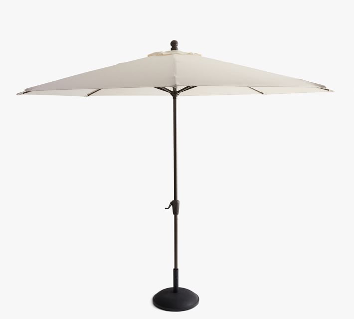 11' Round Outdoor Umbrella – Rustproof Aluminum Frame​, Bronze | Pottery Barn (US)