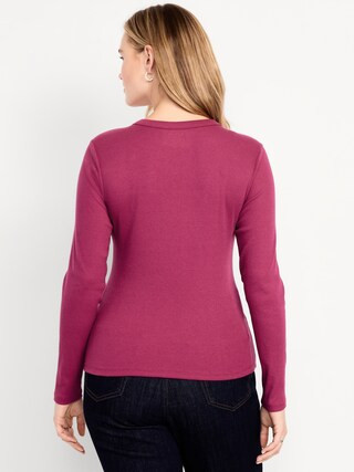 Snug Long-Sleeve Crew-Neck T-Shirt | Old Navy (US)