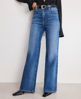 Good American Women's Soft Tech Skate Wide Leg Jeans, Regular and Plus Size - Indigo | Macy's