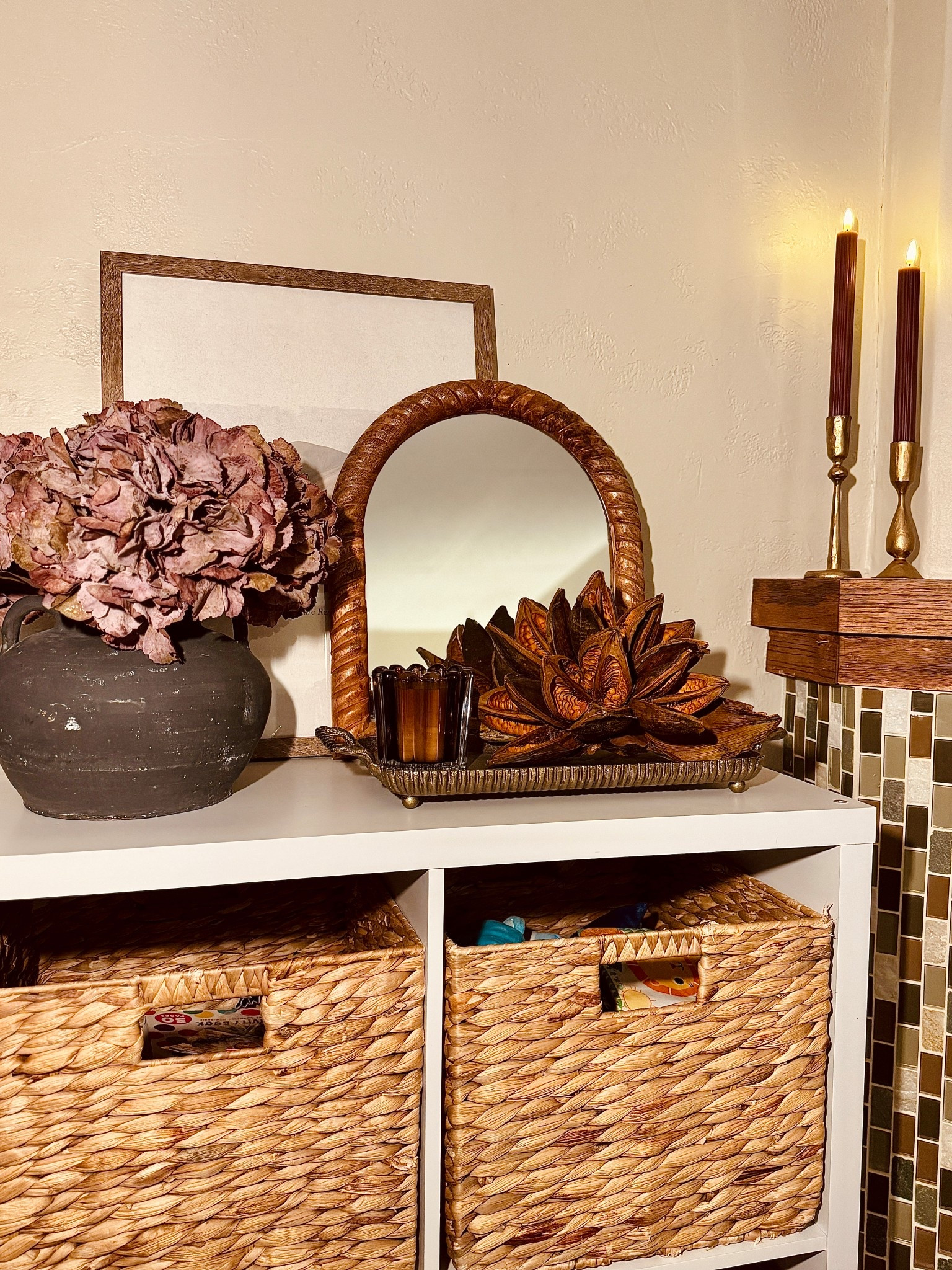 My brass tray is back in stock and in limited quantity! It’s the perfect size and very versatile. Looks great in a bathroom too! 

#LTKU #LTKSeasonal #LTKHome