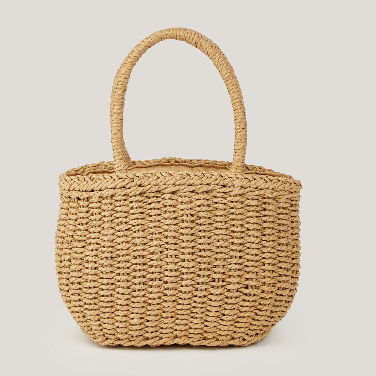 Women's Round Handle Straw Bag - Cupshe-One Size-Brown | Target