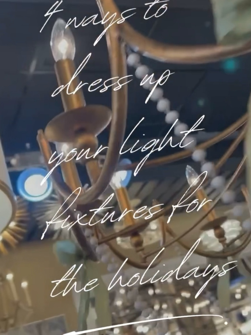 4 ways to dress up your light fixtures for the Holidays 🎄🎅🏼🎁

Chandelier, lights, chandelier lights, dining room, dining room chandelier, Christmas, Christmas decor, home decor, bows, Christmas bow decorations, bow trend, holiday, holiday trends, holiday party, Christmas party 

#LTKHoliday #LTKSeasonal #LTKHome