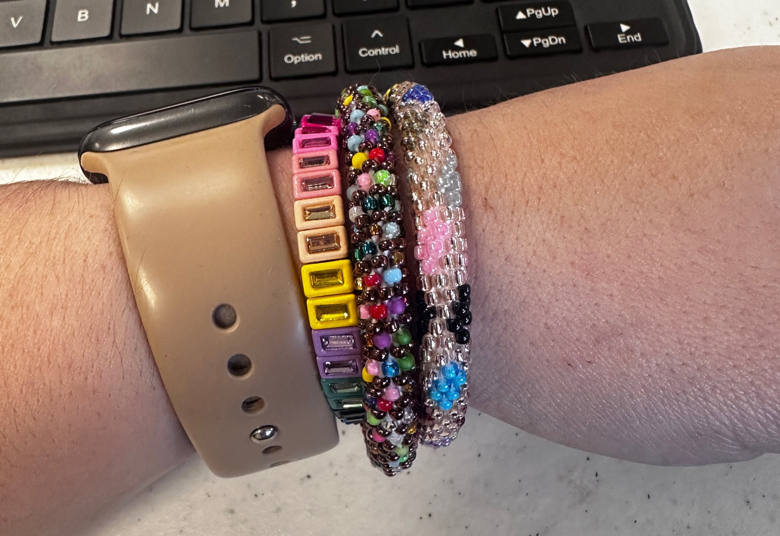 My bracelet stack of the day! 