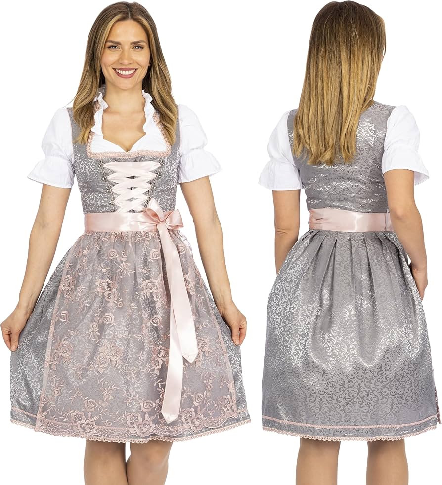 Dirndl Dresses Women Traditional German Oktoberfest Costumes Women - Authentic Dirndl - Oktoberfe... | Amazon (US)