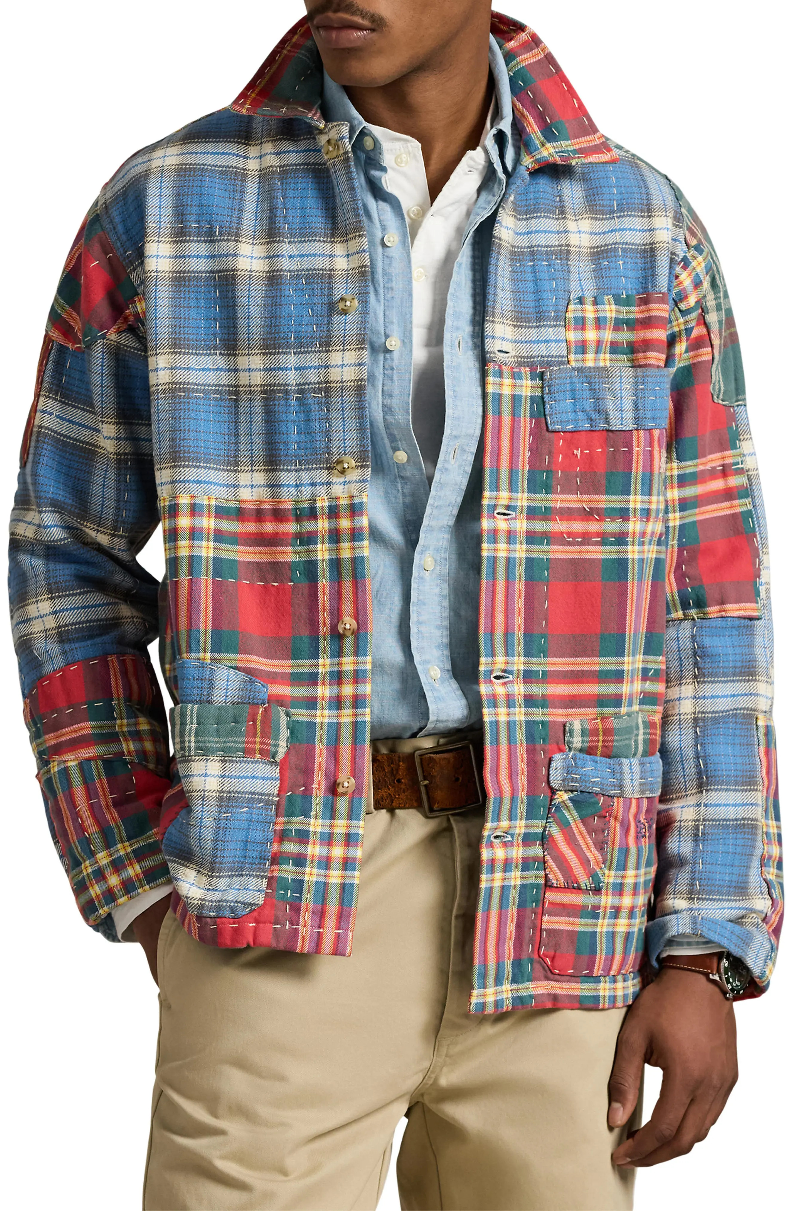 Polo Ralph Lauren Outdoorsman Patchwork Flannel Shirt (Men) | Nordstromrack | Nordstrom Rack