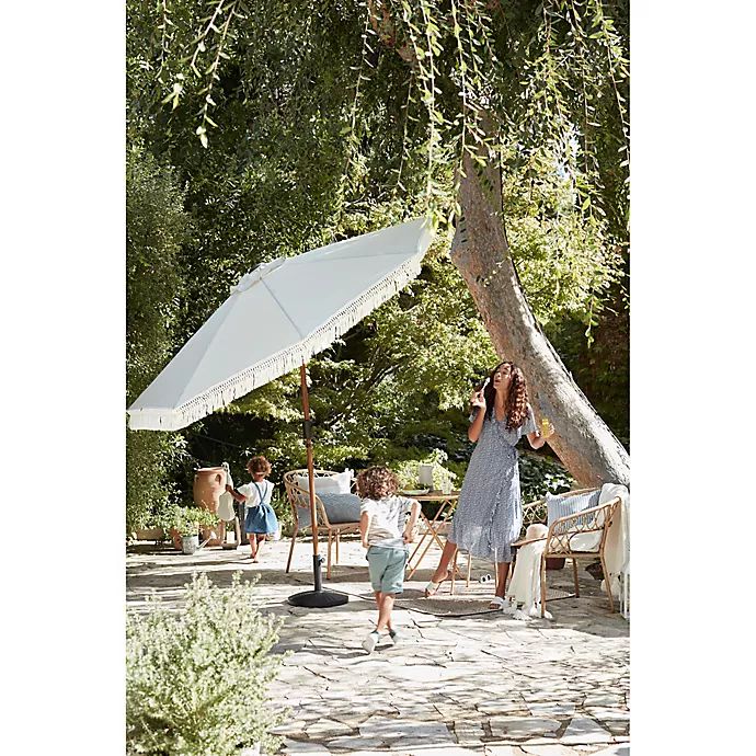 Bee & Willow™ Home Fringe Market Umbrella | Bed Bath & Beyond | Bed Bath & Beyond