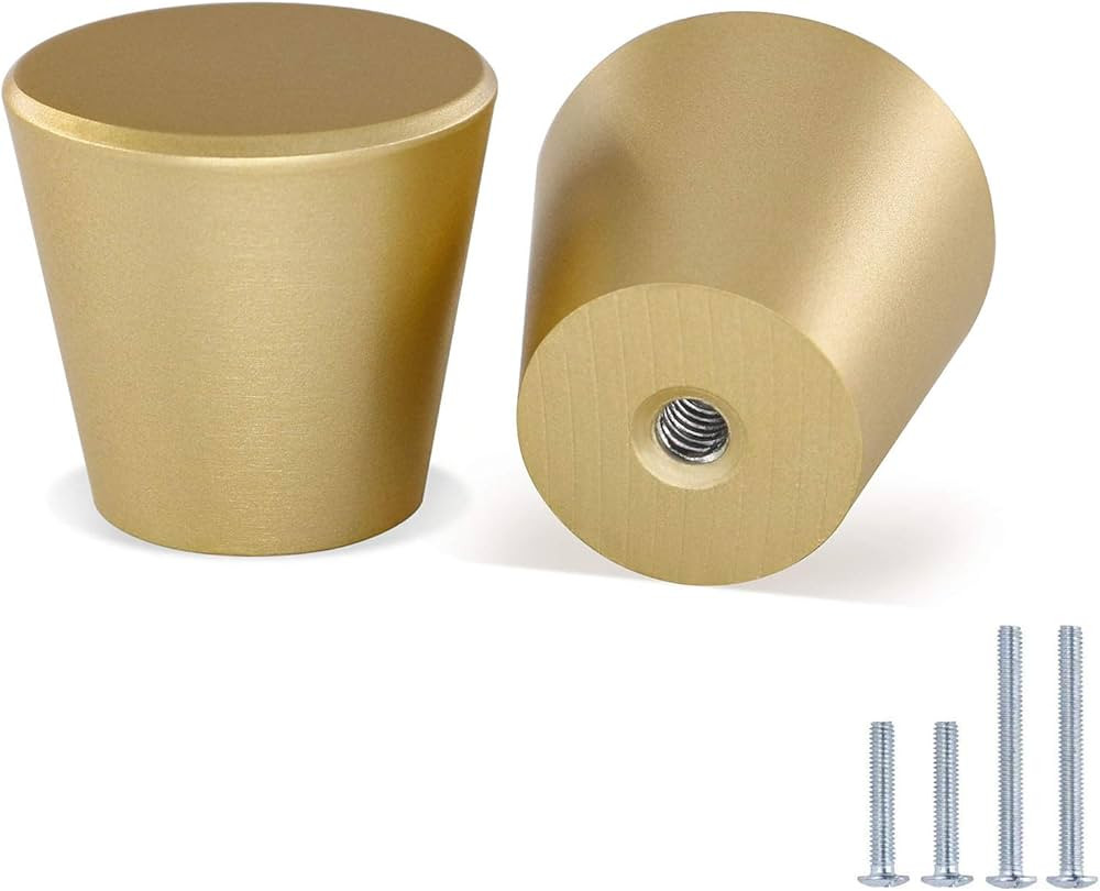 LONTAN 10 Pack Bathroom Cabinet Knobs Brushed Brass Drawer Knobs - LS745GD Modern Cabinet Knobs H... | Amazon (US)