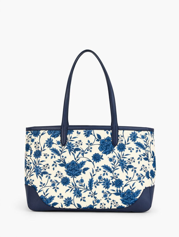 Vibrant Floral Printed Tote | Talbots